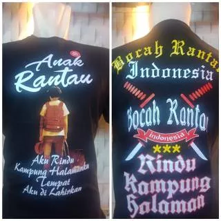 Kaos Anak Rantau Rindu Kampung Halaman/kaos rantau/kaos keren/kaos murah/kaos cowo