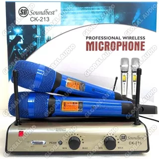 Mic Wireless Soundbest Ck 213 Original 2 buah mic wireless ck213 CK 213 Bagus Murah ( Bisa COD )