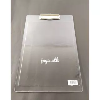 PAPAN UJIAN CLIPBOARD PLASTIK FOLIO TRANSPARANT TEBAL PAPAN JALAN UJIAN PAPAN DADA F4