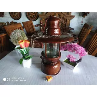 petromak lampu dari kayu jati