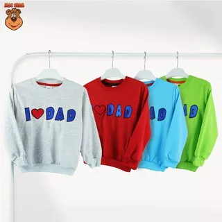 MacBear Sweater Anak Unisex Fam Collection I Love Dad 6 bulan - 12 tahun