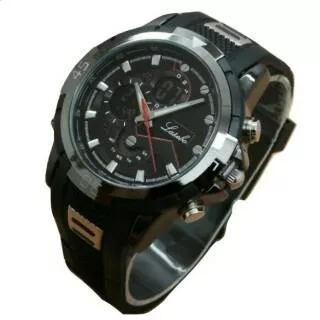 Jam Tangan Pria Original Sporty Lasebo 981 Rubber