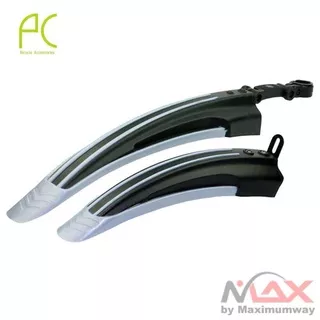 Spakbor Sepeda Depan & Belakang aksesoris Sepeda MTB elektrik Lipat Gunung universal BMX part 2 Pcs Bicycle Mudguard Mountain Bike Fenders Set Mudguards Bicycle Mudguard Wings For Bicycle Front And Rear Fenders