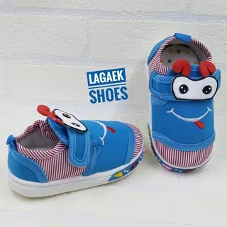 EXCLUSIVE Sepatu Anak Import 8 Bulan-2 Tahun BIRU Bunyi Toet-Toet bagus SKU-JUB TERLARIS 009