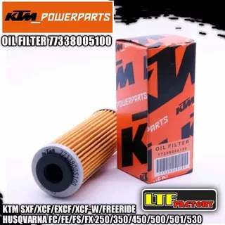 KTM SXF EXCF XCF-W RC4R FREERIDE - HUSQVARNA FC FE FS FX - GAS GAS ECF MCF 250 350 450 500 501 530 2007 2008 2009 2010 2011 2012 2013 2014 2015 2016 2017 2018 2019 2020 2021 2022 2023 POWER PARTS Oil Filter Saringan Oli Mesin Original