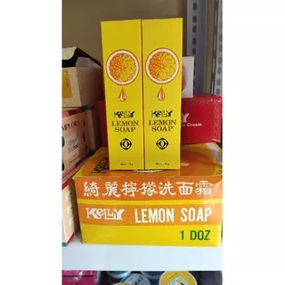 KELLY LEMON SOAP 75GR Sabun muka kelly | kelly lemon soap ukuran besar 75gr