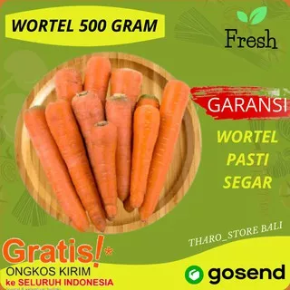 WORTEL LOKAL 500 Gram SAYUR CURAH CARROT SAYUR SAYURAN SEGAR STOREONLINETERMURAH DENPASAR BALI