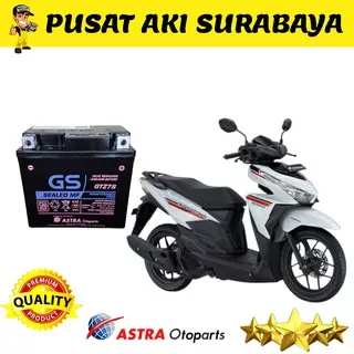 ACCU KERING ORIGINAL GS ASTRA GTZ7S HONDA VARIO 125 150 TAHUN 2013 2014 2015 2016 2017 AKI MOTOR 12V