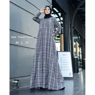 GAMIS FLANEL Gamis syar`i  Premium Import original | fashion muslim | pakaian muslim wanita | gamis | dress |TERBARU TERLARIS COD TATU ORIGINAL