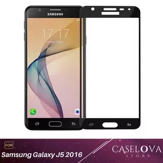 Full Cover Tempered Glass Warna untuk Samsung J5 2016 / J510