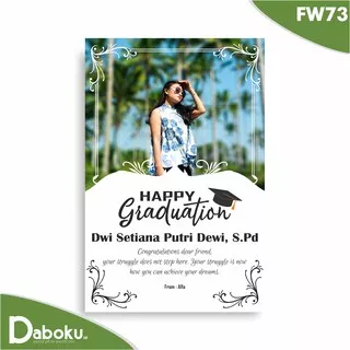 Hadiah Kado Anniversary Ulang Tahun Nikah Wisuda Free CUSTOM hiasan pajangan dinding - FW