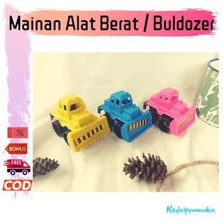 Mainan Alat Berat / Buldozer Mobil Konstruksi / Buldoser Mini  Mainan Edukasi Anak Laki Laki 2 Tahun