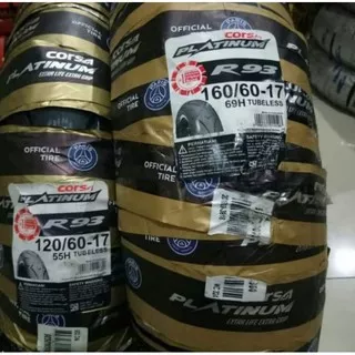 PAKETAN BAN LUAR CORSA PLATINUM R93 UK 120/60-17 & 160/60-17