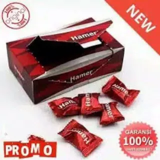 Hamer Candy Original Permen Stamina Ginseng Kopi Kuat Tahan Lama Pria Dewasa 25 pcs