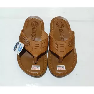 Sandal anak kickers lois levis jepit coklat