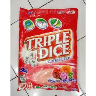 TRIPLE DICE DETERGENT  POWDER FLORAL FANTASY 4,5kg