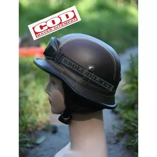 HELM NAZI CRAZY + KACAMATA/HELM CHIP/BOGO CIP/BOGO CLASSIC/HELM GERMAN/HELM MILENIAL/HELM MURAH/HELM KACAMATA/HELM NAZI COKLAT KACAMATA/HELM CHIP BISA COD/HELM DEWASA/HELM CEWEK/HELM COWOK/HELM NAZI HITAM/HELM NAZI KULIT