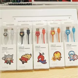 MINISO MARVEL SIMPLE ANDROID DATA CABLE / KABEL DATA 1 M SERI A