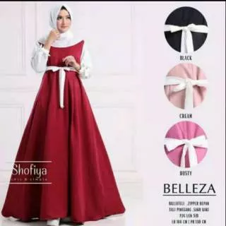 Fashion Muslim Gamis Dress Belleza Baloteli Murah /G-12