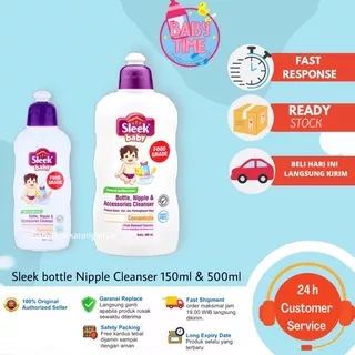 Sleek Baby Nipple & Baby Acc Cleanser 150ml & 500ml Bottle / Sabun pencuci botol dan peralatan bayi