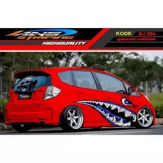 STICKER MOBIL JAZZ BRIO AGYA AYLA SWIFT VIOS / STICKER MOBIL HIU SHARK / DECAL STICKER MOBIL