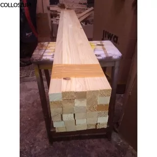 Reng Kayu List 100x3x3 Isi 4pcs Kayu Jati Belanda Reng Kayu Pinus Kualitas Kayu Super Halus Rata Dan Presisi Papan Kayu Dekorasi Hambalan Ambalan Rak Dinding Tempel Kayu Putih Halus Bisa Custom Ukuran Sesuia Kebutuhan