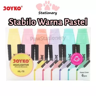 Stabilo Joyko Warna Pastel Stabilo Pastel Stabilo Lucu Highlighter Pastel Color Joyko Highlighter