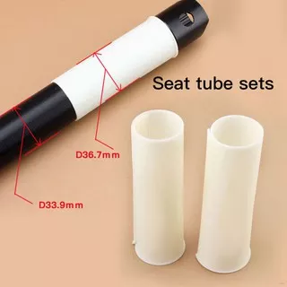 Bicycle Seatpost Protective Cover 33.9mm Foldable Bicycle Seat Tube Reducing Sleeve   Adapter Cycling Equipment Accessories broxah.id