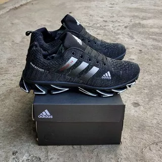 Sepatu Adidas Running Pria Black White Adidas Springblade Import Hitam Putih Original