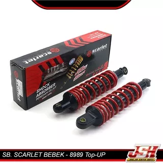 Shock Belakang Shockbreaker Scarlet 8989 Top Up Motor Jupiter Z New F1ZR Astrea Grand 280mm Karisma Legenda Revo Absolute Shogun Supra X 125 Blade Vega 320mm GL Mega Pro RX King Thunder 340mm Universal