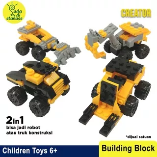 Building Block Brick Creator Construction Mobil Konstruksi Brik Balok Susun Lego