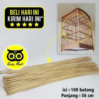 Favorit] Jeruji Batang Ruji Kayu Bambu Coklat Sangkar Kandang Burung Tusuk Sate