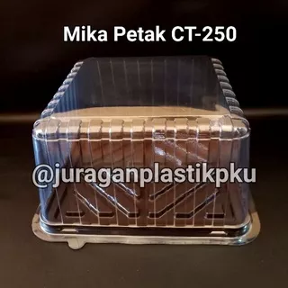 Mika Plastik Petak CT-250 / Wadah Tray Kue Tart Tumpeng Bolu Hantaran 25 cm Kotak Persegi