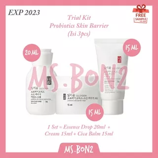 ILLIYOON Probiotics Probiotic Skin Barrier Trial Kit Travel Mini 3pcs | Essence | Cream | Balm