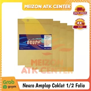 NEURO Amplop Coklat 1/2 FOLIO - 19 x 25 cm [ 1 PACK ]