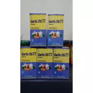 Garlic Oil 77 (Kapsul Bawang Putih) 60 kapsul Obat Kolestrol Original BPOM