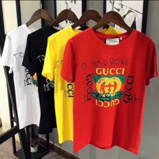 Kaos Gucci Tomorrow is Now Yesterday/ Kaos Import HK/ Baju Branded/ BLTEE/ Kaos Cewe/ Kaos Cowo