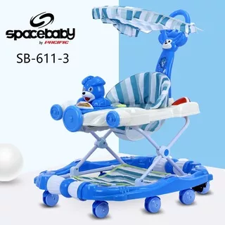 Baby Walker SPACE Baby SB 611-3 terbaru! Kereta Bayi Spacebaby ayun