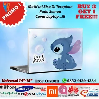 Original Garskin Cover Laptop 10 - 17 inch Motif Stitch Free Custom Gambar