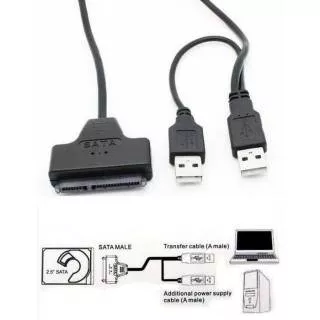 Kabel USB 2.0 To SATA Converter Hardisk Drive 2.5` laptop