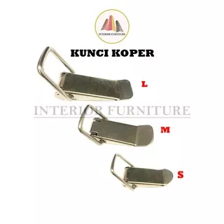 Kunci Koper S M L / Kaitan Peti Small / Overval / Peti / Box Besi Chrome