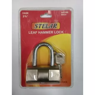 Gembok Stelar pendek/Hammer lock short shackle 60mm