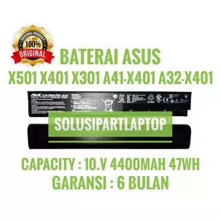 BATERAI ASUS X501 X401 X301 X401U A42-X401 X501A X501U  A41-X401 A32-X401 ORI