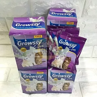 (1 BOX ISI 11) Susu kucing Growssy Milk