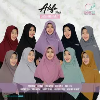 Alifa Jilbab Segi Empat 130cm