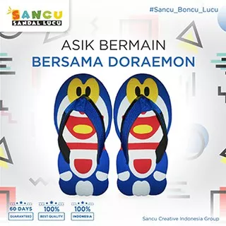 Original SANCU Sandal Sendal Lucu Karakter Doraemon