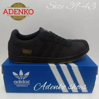 Sepatu Kasual Sneaker Adidas GAZELLE Hitam Polos (Full Black)