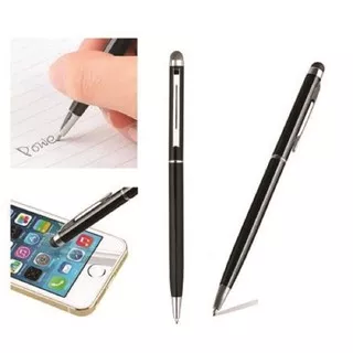 Stylus Pen Universal Combo + Pens Bold Poin Touch Untuk Hp, Tab dll / Pulpen Stylus - Black
