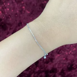 Gelang Titanium Silver Wanita Anti Karat Anti Luntur Terbaru