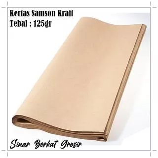 Kertas Samson Kraft / Kertas Paper Bag / Kertas Packing Plano 125 gr